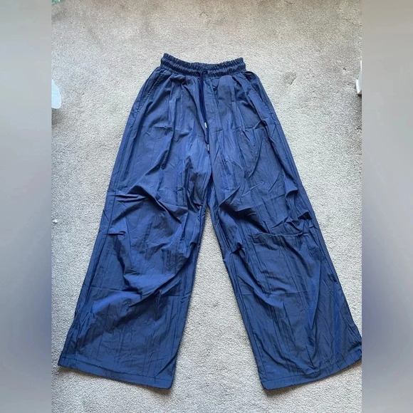 Neoity Navy Parachute Track Pants| OS - Picture 1 of 11